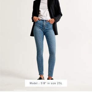 Abercrombie high rise super skinny jeans